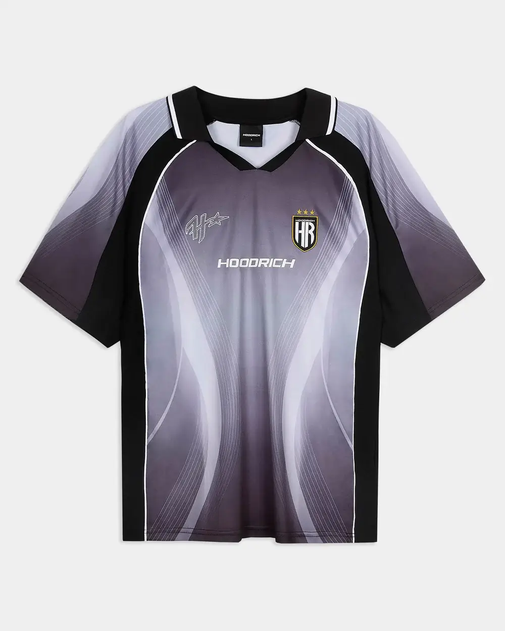 Camiseta de fútbol Glide Home Negra Camiseta de fútbol Glide Home Negra