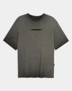 Camiseta extragrande Ghost Lavado al aceite negro