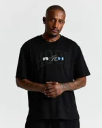 Camiseta extragrande Merit negra