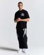 Camiseta extragrande con escudo familiar negra (2)