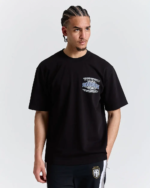 Camiseta extragrande con escudo familiar negra (3)