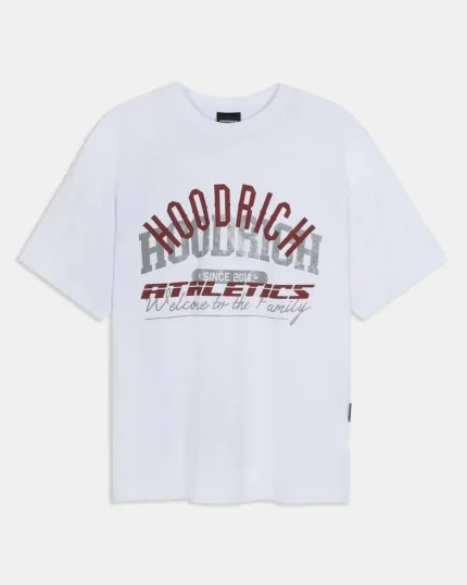 Camiseta extragrande del club de atletismo Blanca