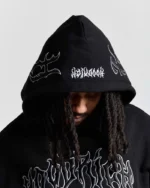 Spectral Oversized Hoodie Black White (1)