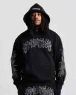 Spectral Oversized Hoodie Black White