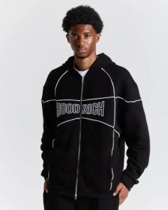 Sudadera con capucha Trace Zip de corte relajado (4)