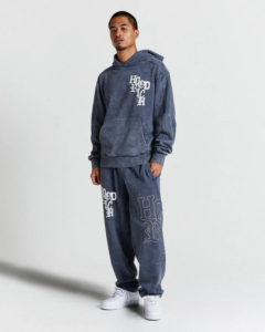 Sudadera extragrande Heritage Azul lavado (6)