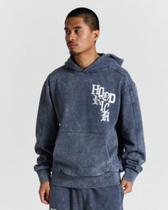 Sudadera extragrande Heritage Azul lavado (7)
