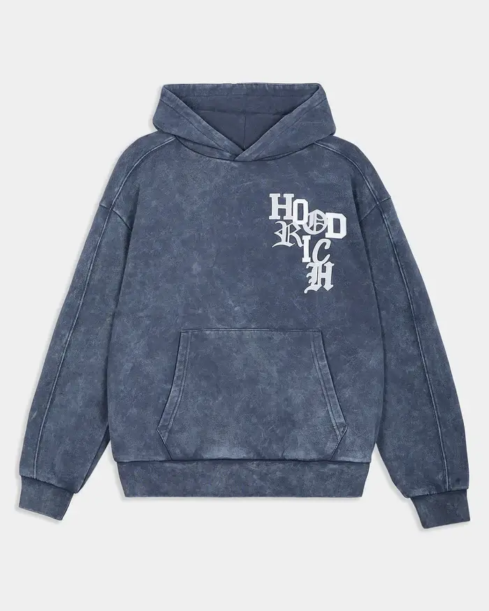 Sudadera extragrande Heritage Azul lavado Sudadera extragrande Heritage Azul lavado
