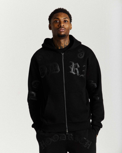 Sudadera y cremallera extragrande Inkline Negra