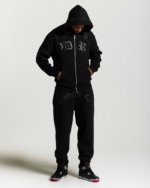 Sudadera y cremallera extragrande Inkline Negra (5)