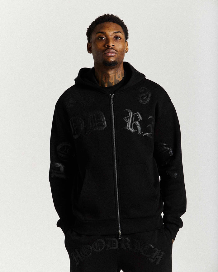 Sudadera y cremallera extragrande Inkline Negra Sudadera y cremallera extragrande Inkline Negra