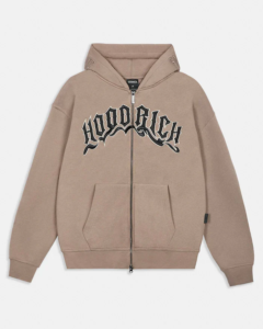 Sudadera y cremallera extragrande Ritual Marrón