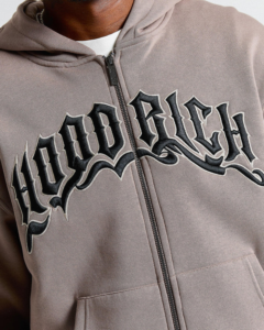 Sudadera y cremallera extragrande Ritual Marrón (4)