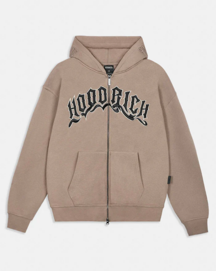 Sudadera y cremallera extragrande Ritual Marrón