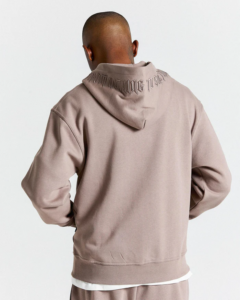 Sudadera y cremallera extragrande Ritual Marrón (5)
